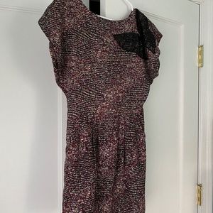 Vintage dress with sequined butterfly